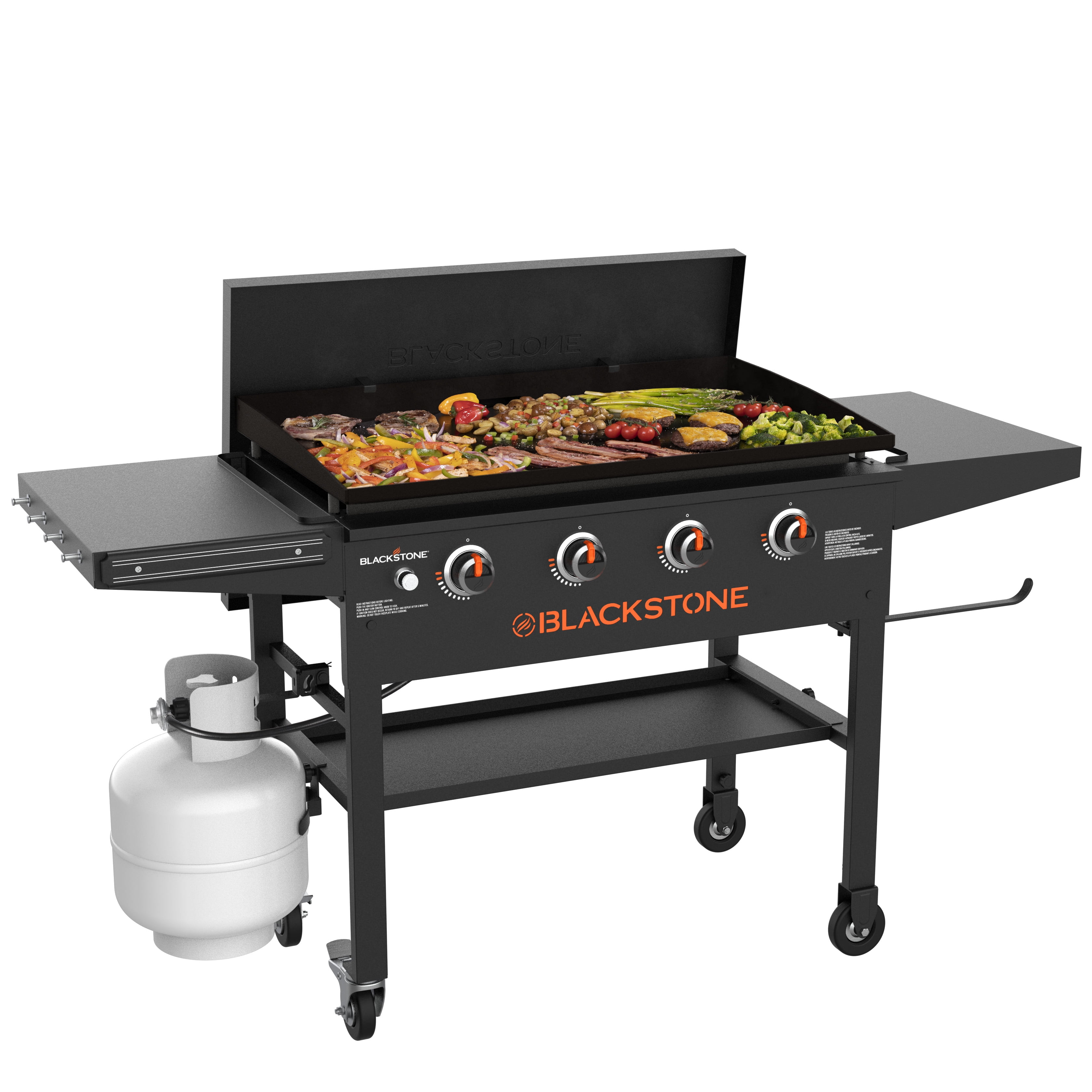Blackstone 4-Burner 36" Griddle Cooking Station with Hard Cover - Walmart.com | Walmart (US)