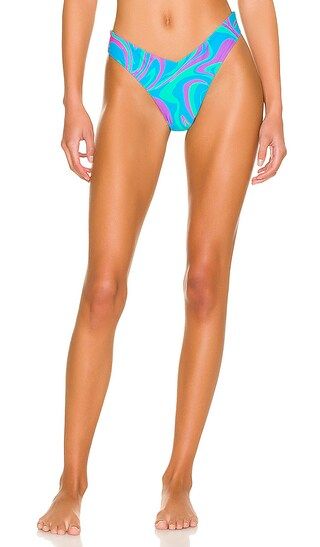 Delilah Bikini Bottom in Ocean Blue Multi | Revolve Clothing (Global)