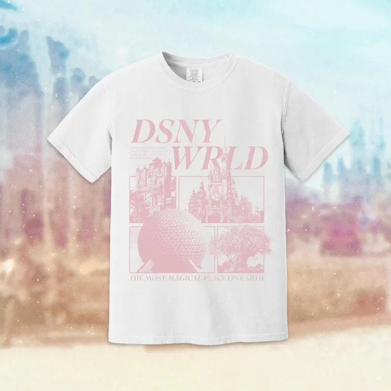 WDW DSNY WRLD Shirt, Comfort Colors, Vacation Shirt, Magical Shirt, Aesthetic Trendy Shirt, Vinta... | Etsy (Global)