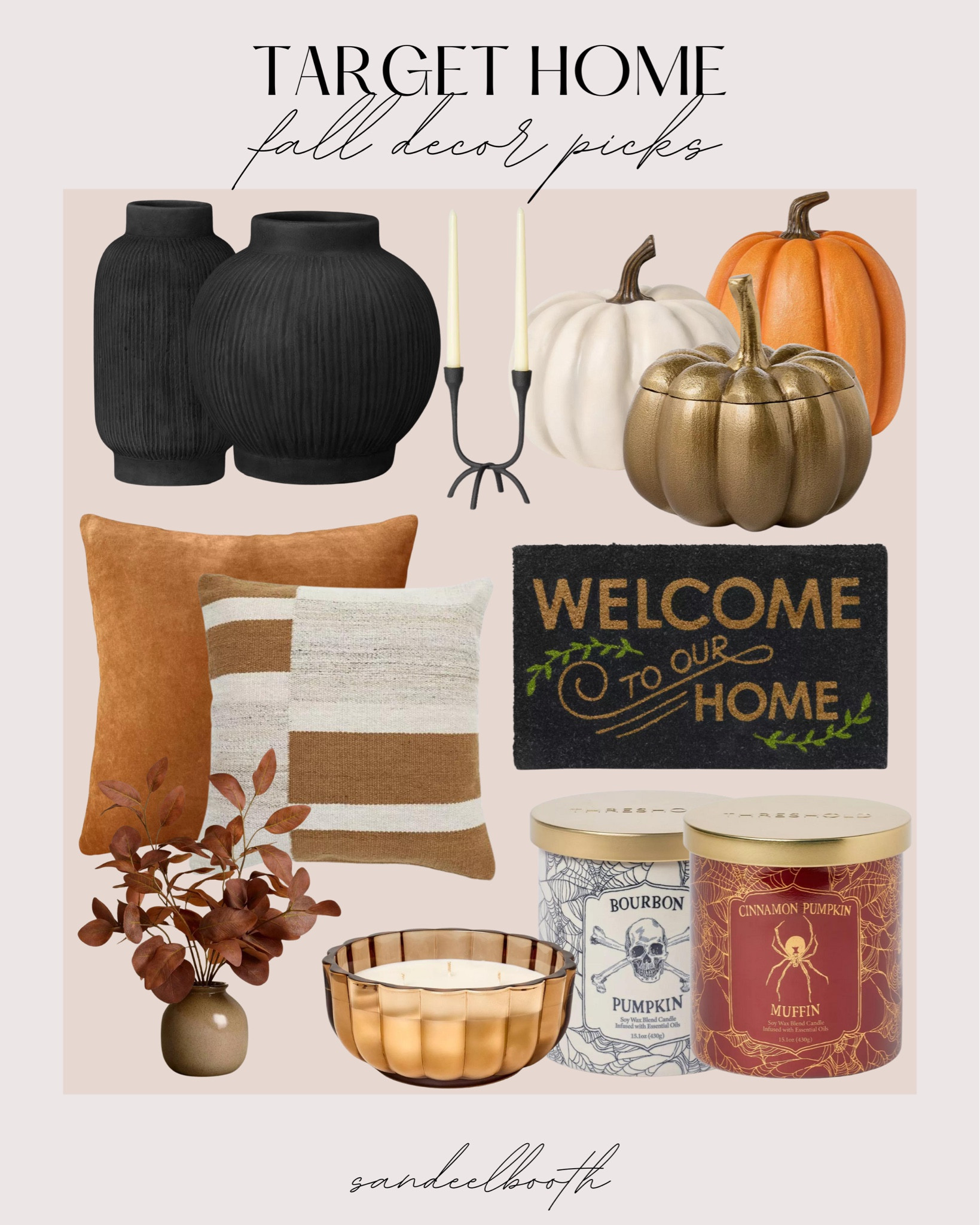 Target Fall Home Decor 

target, target finds, target home decor, pumpkins, candles, autumn home finds, affordable home decor, seasonal home decor

#LTKHome #LTKSeasonal #LTKStyleTip