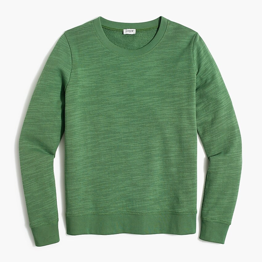 Cotton terry crewneck sweatshirt | J.Crew Factory