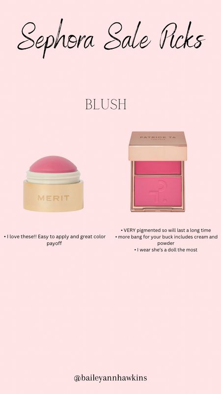 Sephora Sale Picks! Blush favorites 

#LTKbeauty