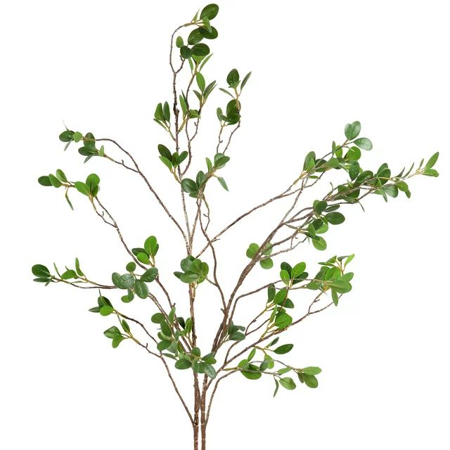PARMPH 2 pcs 41.73'' Artificial Banyan Branches, Faux Ficus Twig Stems Leaf Green Branches Leaf A... | Walmart (US)