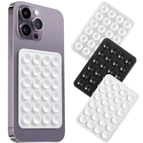 Silicone Suction Phone Case Mount, Mobile Fidget Mirror Holder for Selfies and Videos, Hands-Free Phone Accessory Holder Compatible iPhone and Android Cellphone Case | Amazon (US)