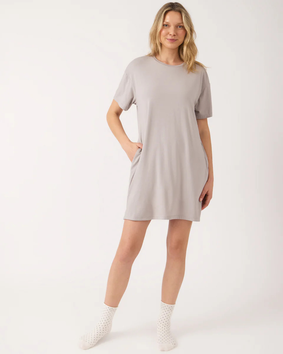Dove Gray Women's Lounge Dress | Little Sleepies