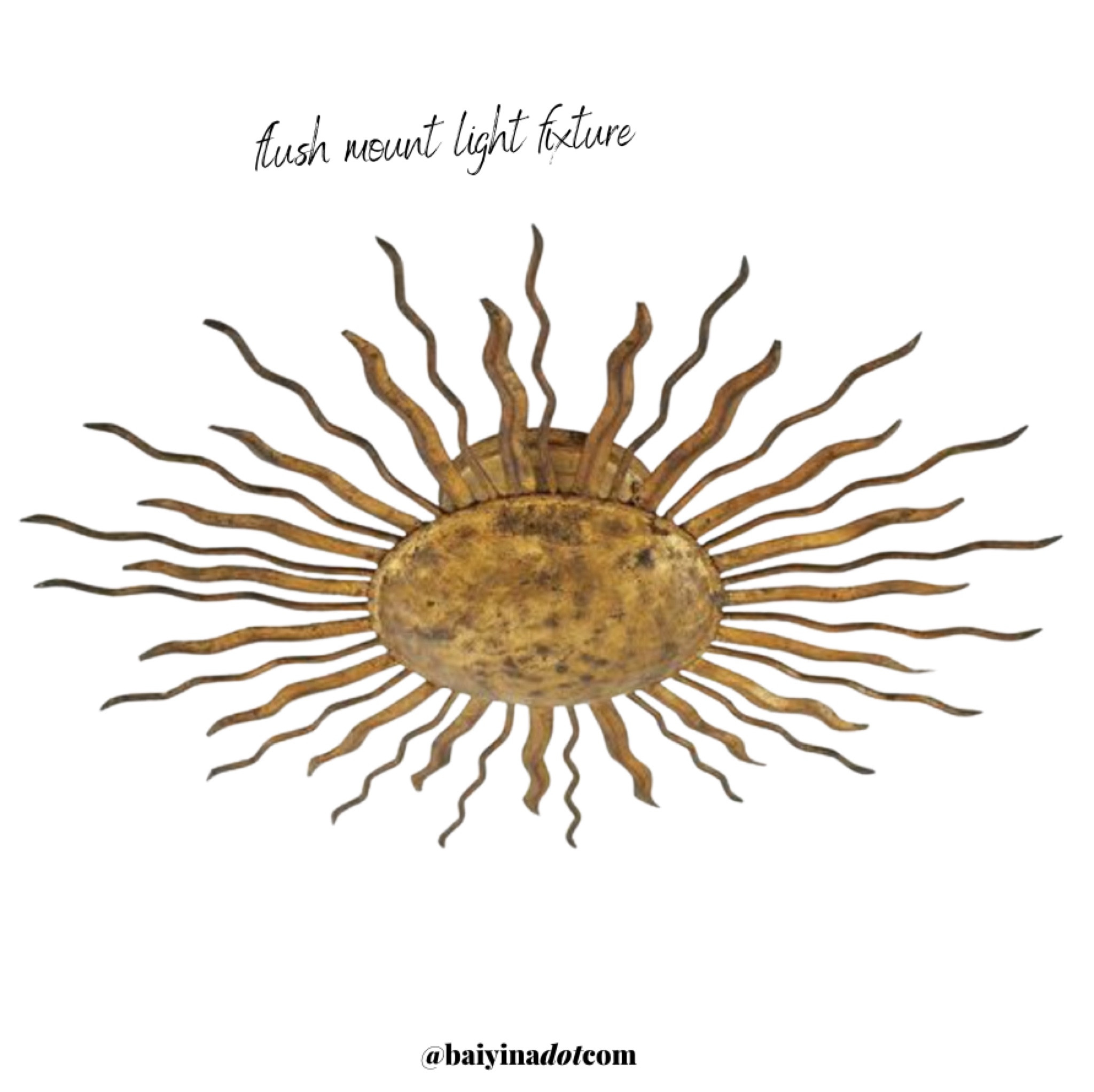 Flush mount, light fixture, iron, brass, Sunburst, understated glamour, Kelly Wearstler style , lighting, perfect low profile statement piecee

#LTKhome #LTKstyletip