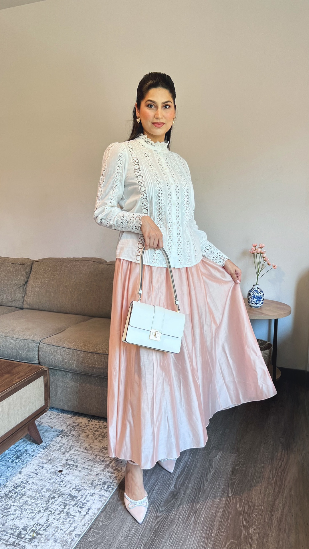 Elegant lace detail shirt from SEZANE paired with beautiful skirt from H&M. Wore this to a brunch and got compliments 😍

#LTKSaleAlert #LTKStyleTip