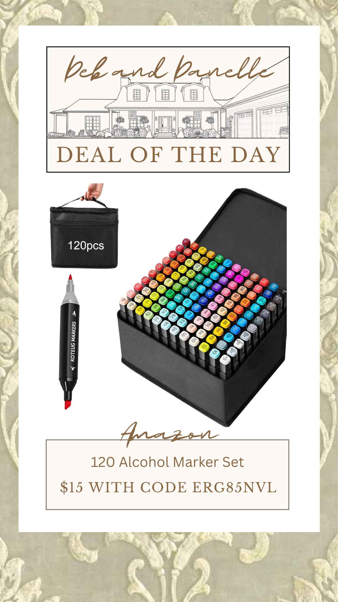 There is a great deal on these dual-tip alcohol markers on Amazon! These are great for coloring books, crafting, design drawings, etc.  

 #LTKSaleAlert