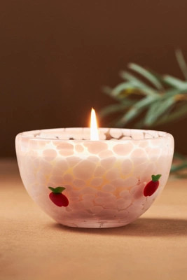 Pressed Bead Gourmand Caramel Apple Cinnamon Glass Candle | Anthropologie (US)