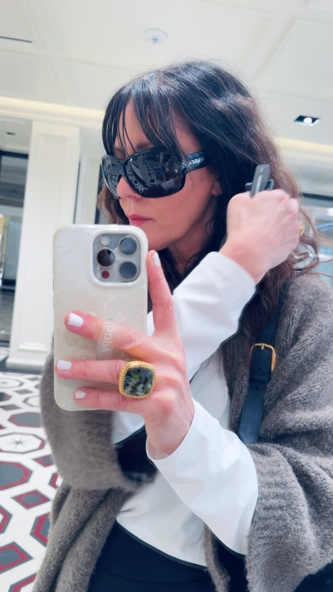 Help me decide? Both are new wrap around styles, one has the larger GG on the side. Both available in black or Brown.  Exclusive to Gucci otherwise I would have linked at N as well 🤷🏻‍♀️

Gucci sunnies 

#LTKValentine #LTKTravel #LTKOver40