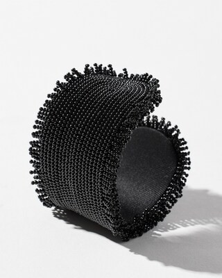 Black Seed Bead Cuff Bracelet | Chico's