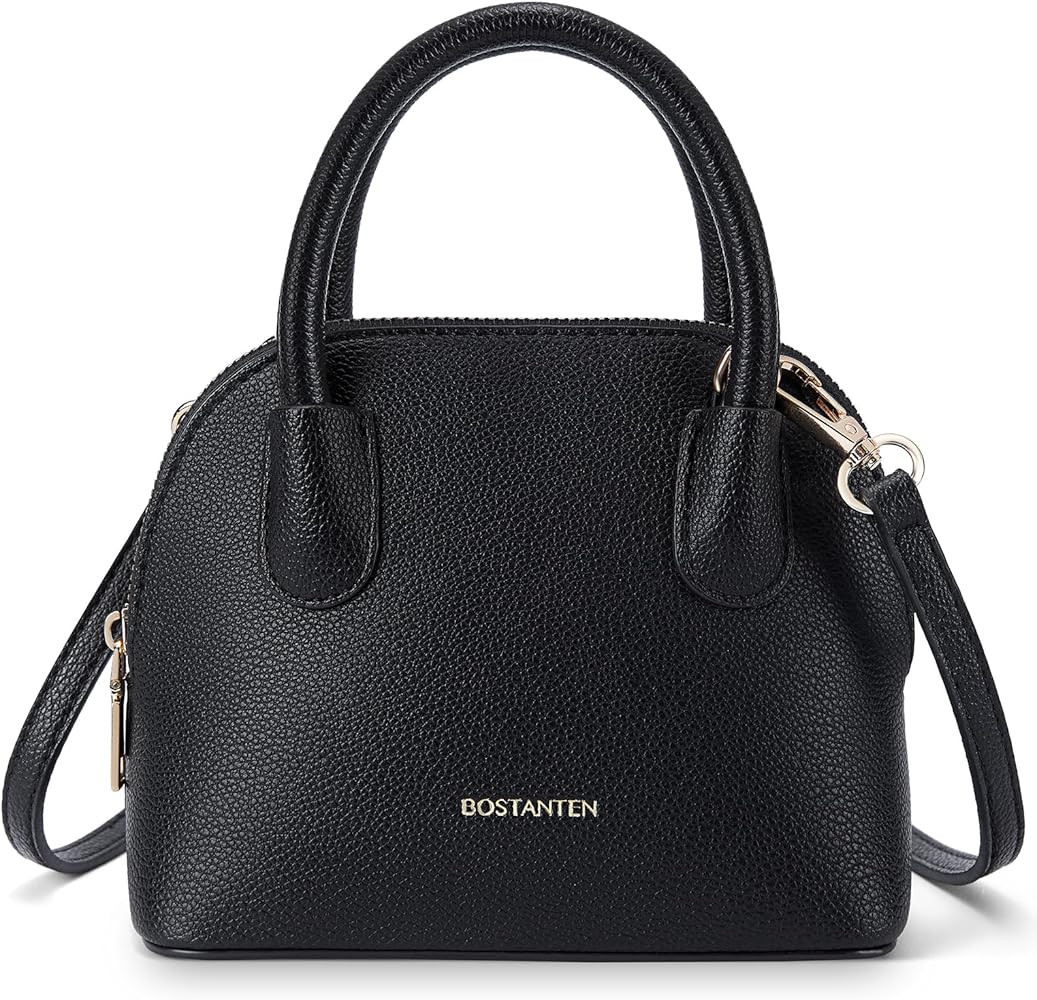 BOSTANTEN Small Crossbody Bag Mini Purses for Women Trendy Cute Vegan Leather Satchel Handbag wit... | Amazon (US)