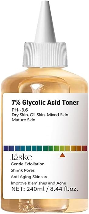 7% Glycolic Acid Face Exfoliating Toner for Clear Skin, Pore Minimizer, Radiant Complexion Enhanc... | Amazon (US)
