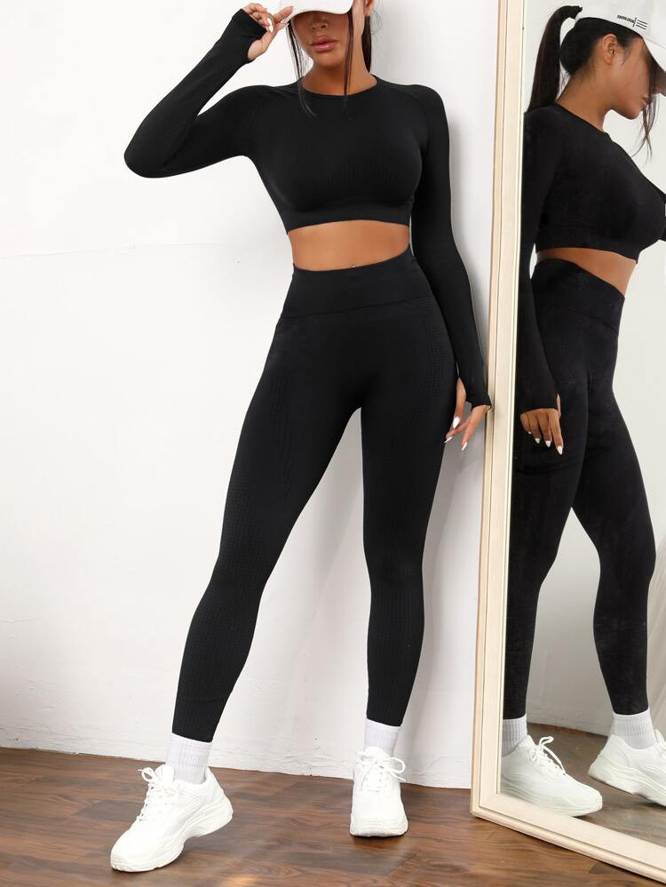Eenkleurig Sportset | SHEIN