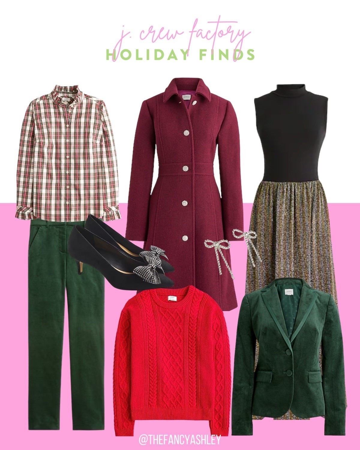 Holiday fashion finds are HERE and I’m absolutely obsessed!! J.Crew Factory just dropped the cutest new arrivals and it’s all perfectly plaid, tartan, red, and green—basically holiday perfection. Loving every single darling piece. These styles are so good. Run, don’t walk. Holiday outfits | holiday style | holiday party looks | holiday fashion finds


#LTKSeasonal #LTKHoliday #LTKStyleTip