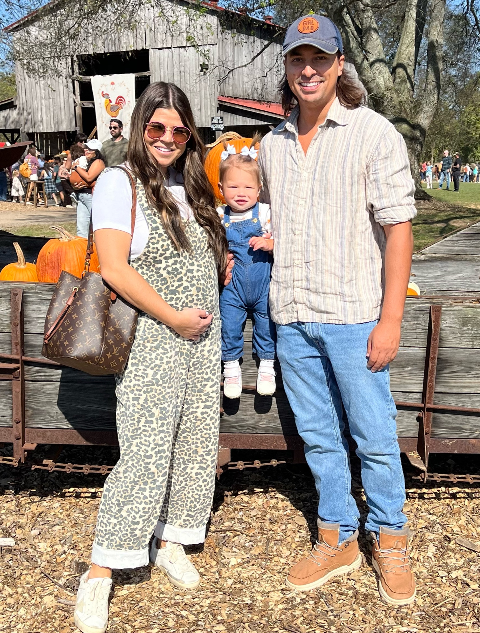Leopard denim overalls! Cute fall fit! Bump friendly! Wearing size xs!

#LTKFindsUnder100 #LTKSeasonal #LTKBump
