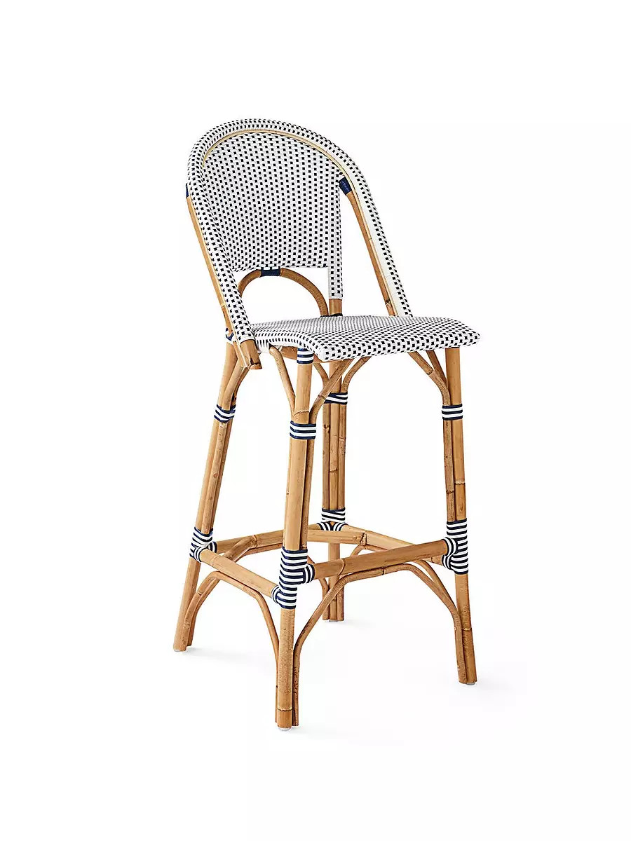 Riviera Rattan Bar & Counter Stools | Serena and Lily
