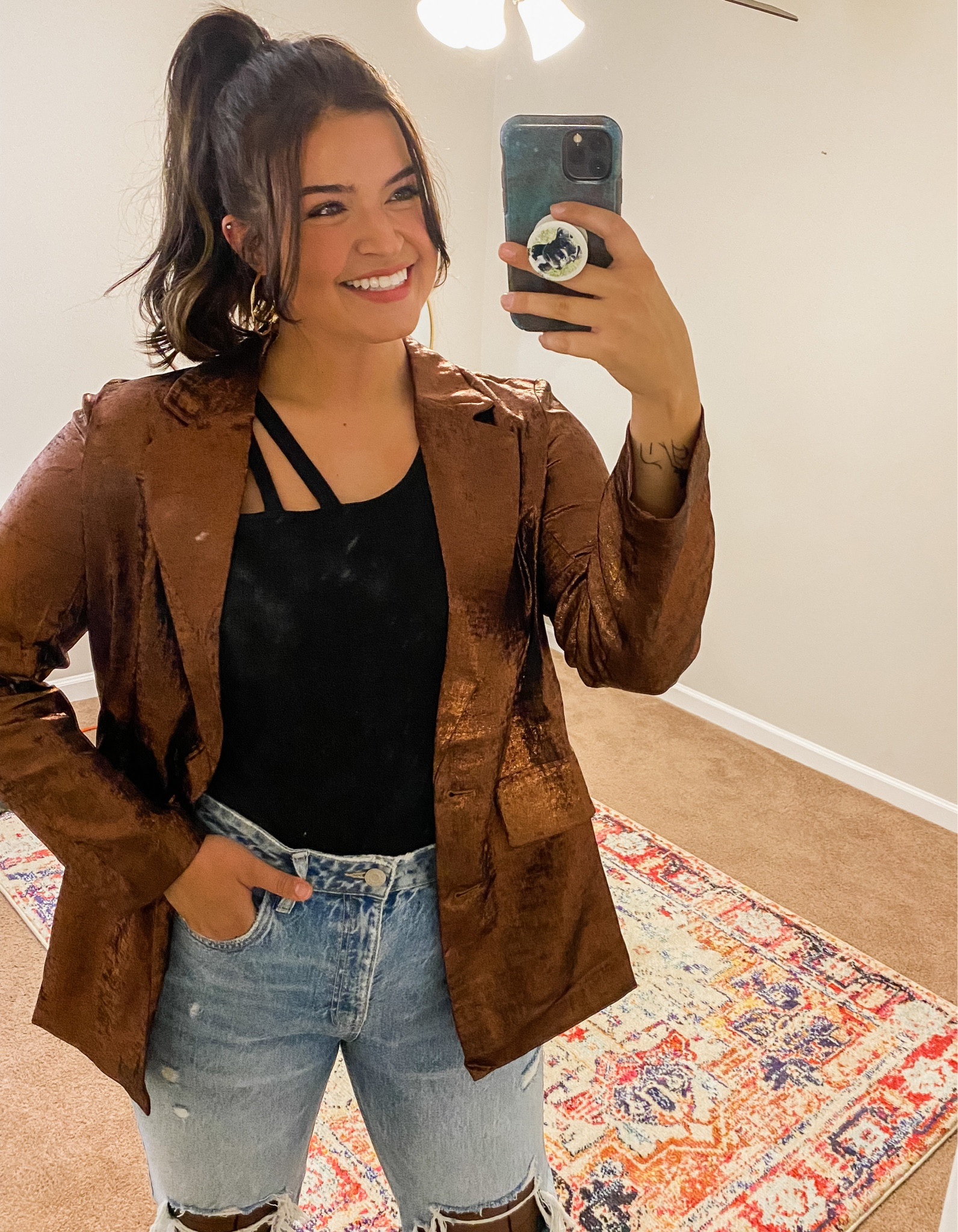 This is the most amazing blazer!!!!! Can I wear it every day?! I am in a Large - I could’ve sized up (I have broad shoulders and I think I would have like to have gone for a little baggier look. It is a little snug in the shoulders). $38 

#LTKSeasonal #LTKstyletip #LTKunder50