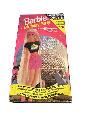 BARBIE BIRTHDAY PARTY at Walt Disney World Epcot 1994 VHS Video Tape MATTEL  | eBay | eBay US