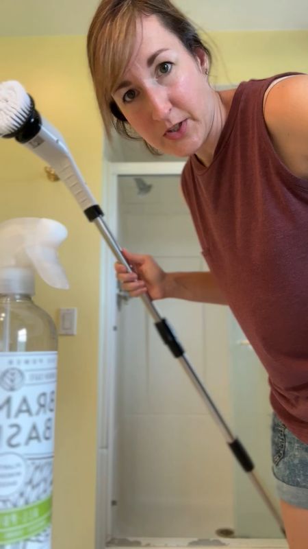 Cleaning showers and toilets just got easier. This electric scrub brush is my new best friend. Not pictured in the video: pumice stones for toilets 🤪🚽

#LTKhome #LTKunder100 #LTKunder50