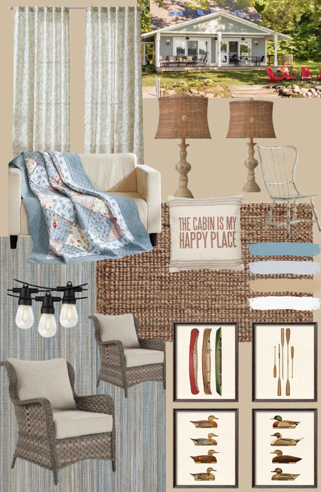 Cozy Lake Cabin Mood Board | Rustic Northwoods Style & Cottage Decor 

#LTKTravel #LTKHome #LTKSeasonal