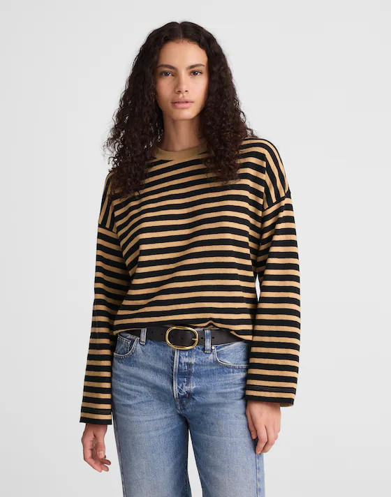Easy Crewneck Long-Sleeve Tee | Madewell | Madewell