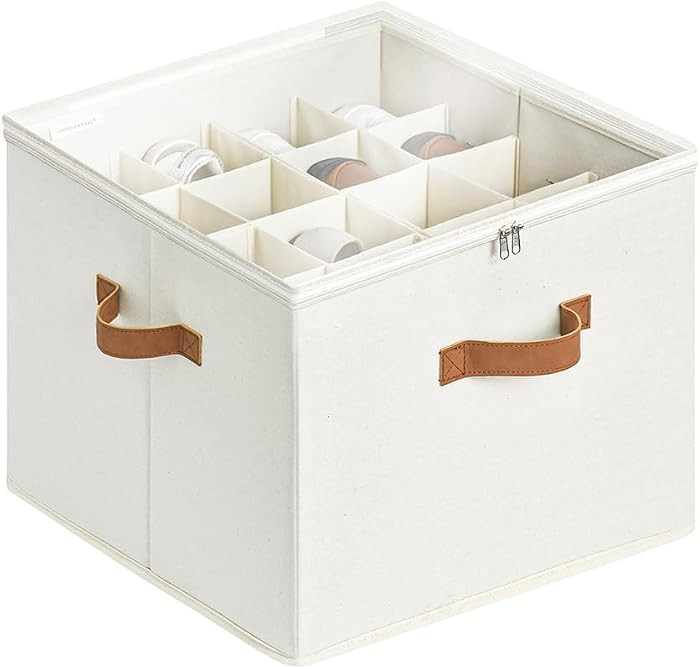StorageWorks Shoe Organizer for Closet, Shoe Storage Cubby Containers with Adjustable Dividers an... | Amazon (US)