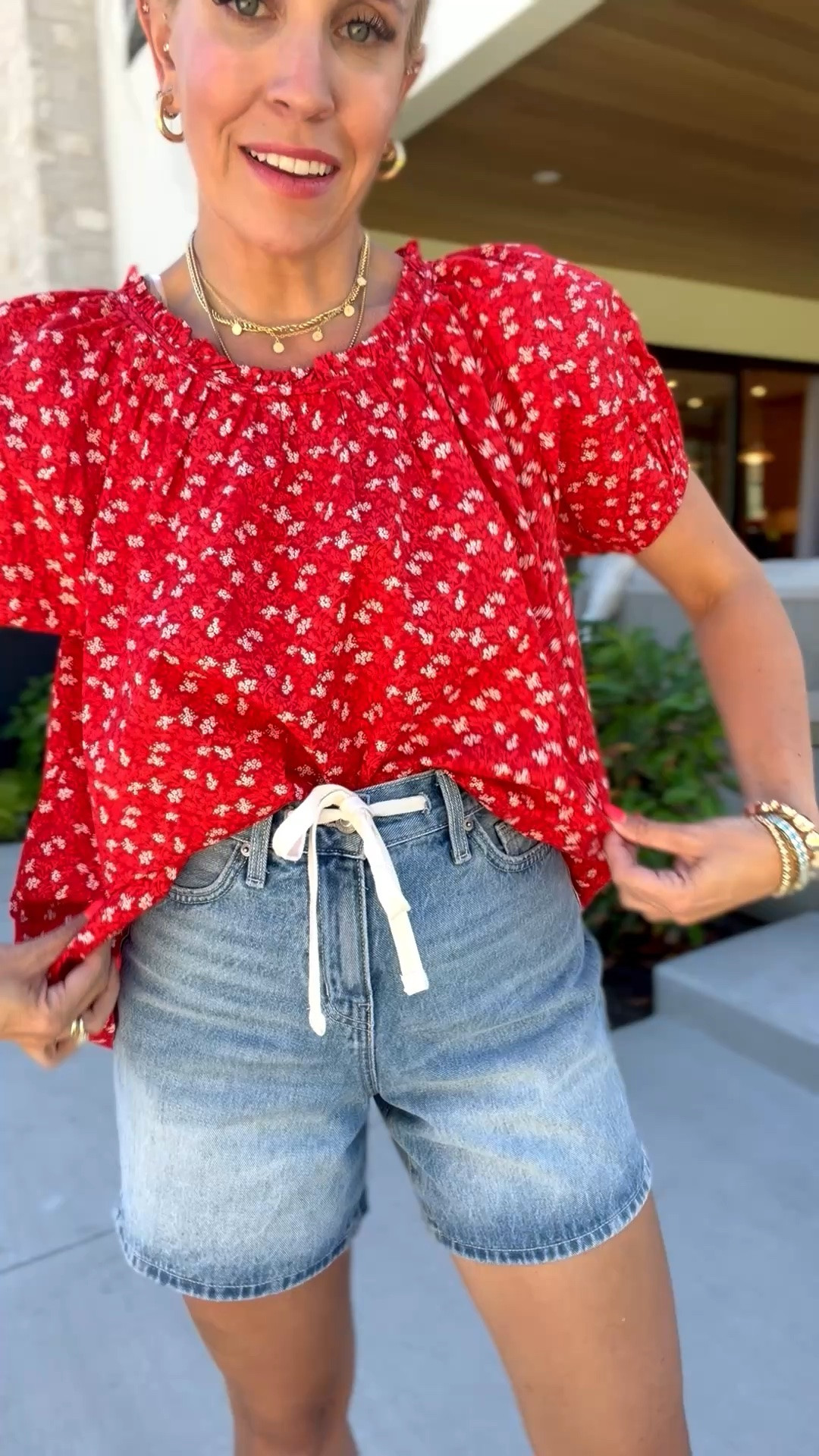 Cutie new blouse from walmart!
