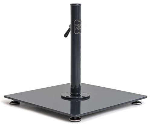 Business & Pleasure Co. Vintage Black Umbrella Base - Perfect for The Patio Table or Pool - Heavy Outdoor Square Metal Stand - Fits Beach, Market, & Patio Umbrellas - 55 lbs | Amazon (US)