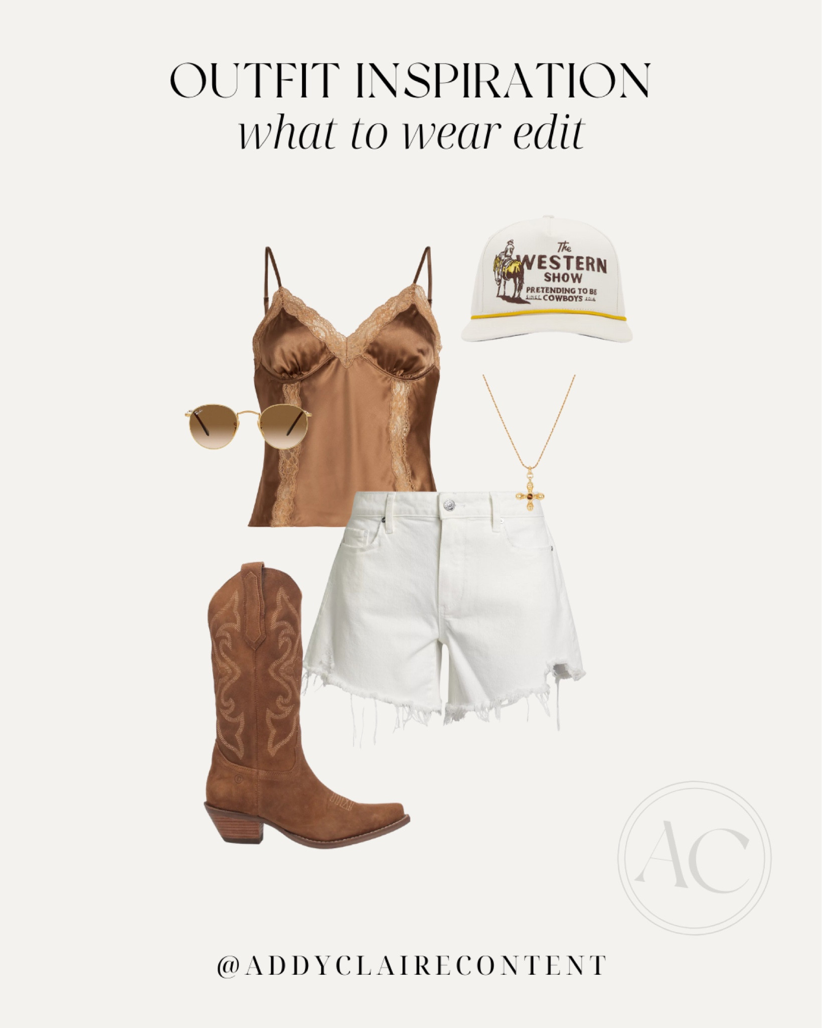 Country Concert Summer Style for 2024- Trucker Hat Outfit

Trucker hat/ denim outfit/ white denim shorts outfit idea/ going out tops/ tall cowboy boots/ womens cowboy boots/ brown boots/ trucker hat outfit/ Zach Bryan concert outfit/ Women's cowboy boots/ country concert outfit ideas/ country concert fits/ country concert outfit/ Nashville outfit/ Morgan wallen concert outfit/ Luke combs concert outfit/ Riley green concert outfit/ costal cowgirl/ western outfit inspo/ Amazon country concert/ festival outfits/ 2024 festival fits/ gameday outfit

#LTKU #LTKFestival #LTKStyleTip