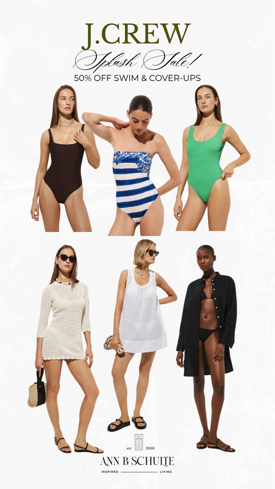 J.Crew Splash Sale is making beach days even brighter with 50% off swim and cover ups made for sunny escapes and poolside plans. ☀️🌊👙 #JcrewStyle #Swimwear #CoverUps #BeachStyle #VacationOutfits #SummerFashion #ResortWear #PoolsideStyle #LTKsale #CoastalStyle 

 #LTKootd #LTKSaleAlert #LTKSwim