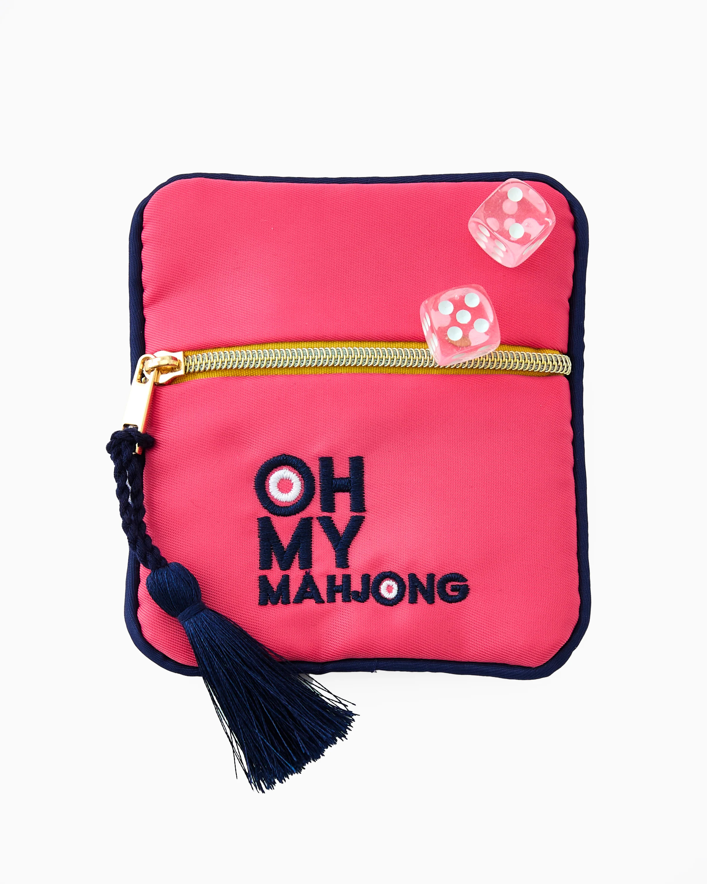 Pink Coin & Dice Bag | Oh My Mahjong