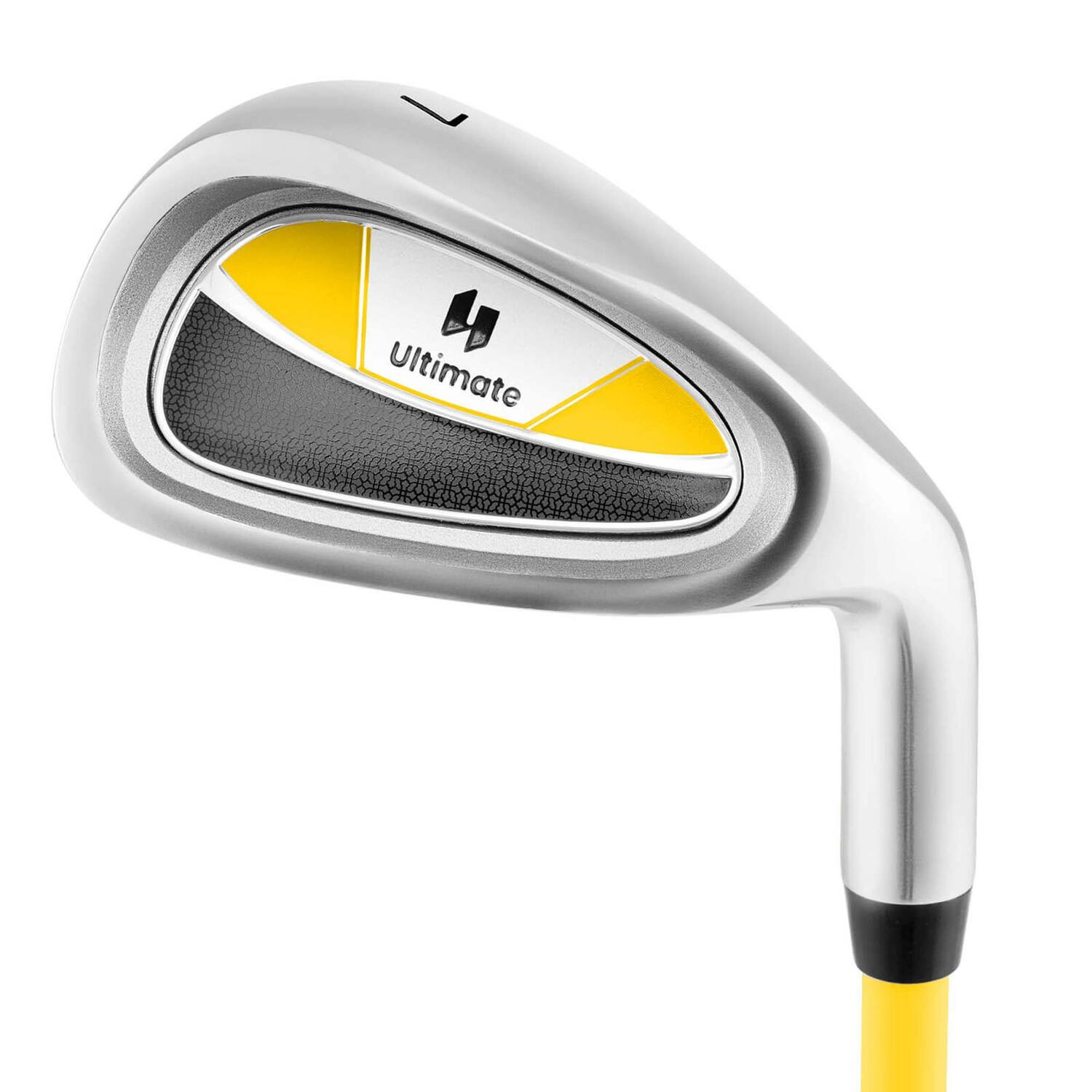 Costway - Junior #7 Iron for Kids with Fiberglass Shaft & Headcover Junior Practice Golf Club - Yellow | Best Buy U.S.