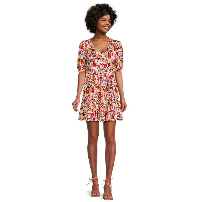 The Pioneer Woman Tiered Knit Dress, Women’s | Walmart (US)