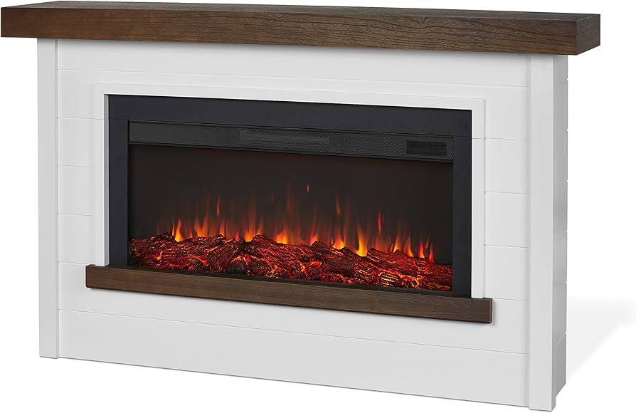 Real Flame Bernice 67" Landscape Electric Fireplace with Mantel for Living Room or Bedroom, Repla... | Amazon (US)