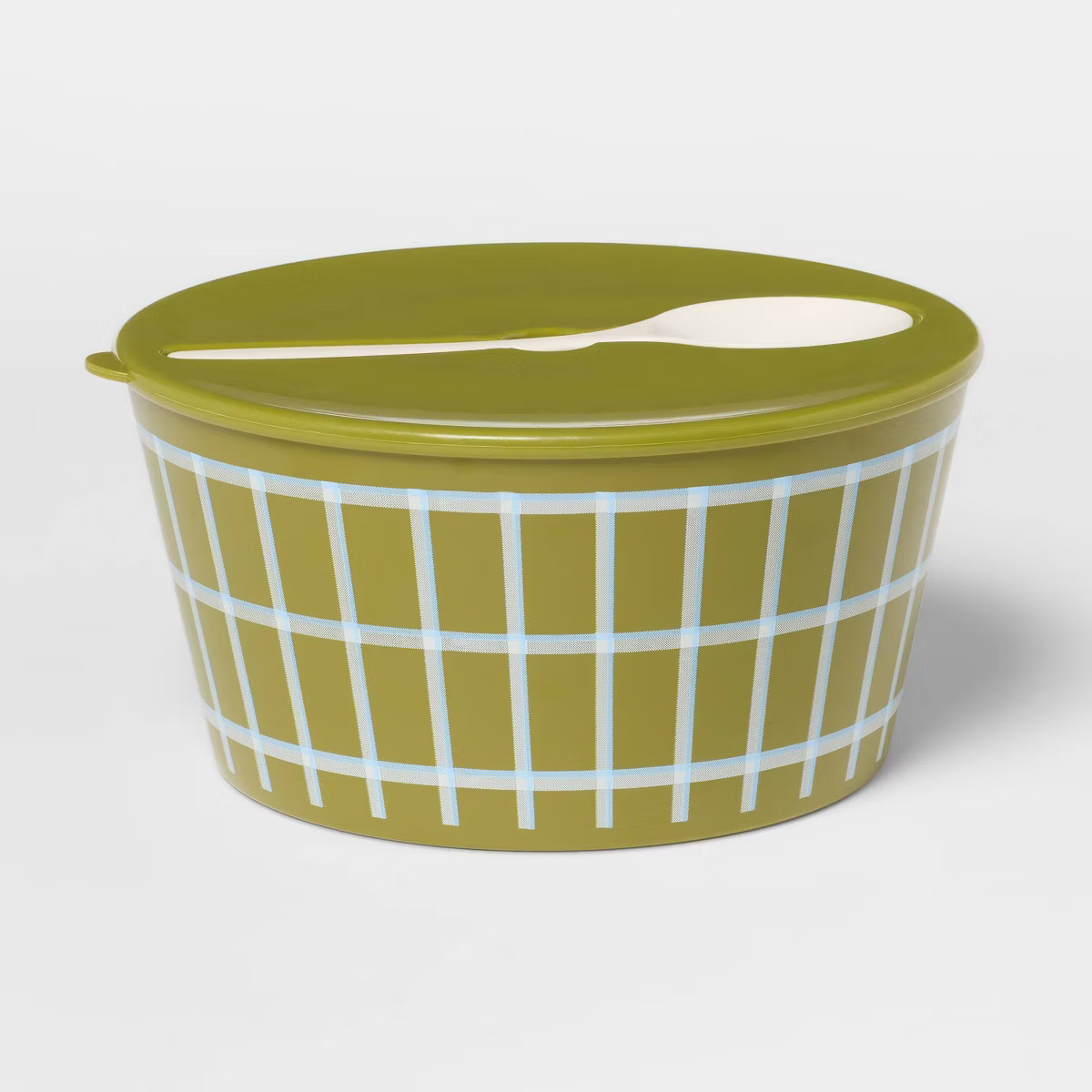 Serve Bowl with Lid and Utensil Green - Room Essentials™ | Target