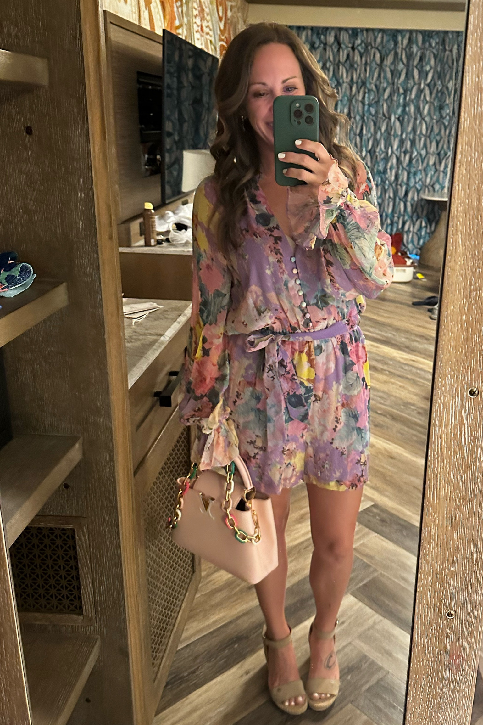This romper is the perfect outfit to ease into the cooler summer nights as we head into fall! Pair with wedges or heels for date night and sandals for brunch! Wearing size small, but would size down to an XS. Comes in lots of colors too! 

#LTKFind #LTKstyletip