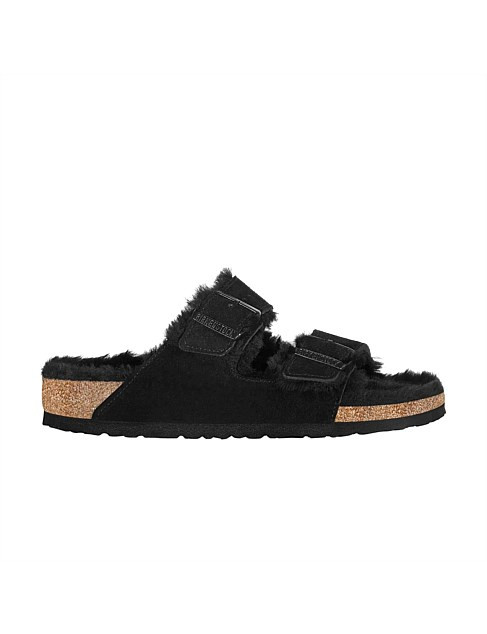 Arizona Shearling Suede Leather Regular Sandal | David Jones (Australia & New Zealand)