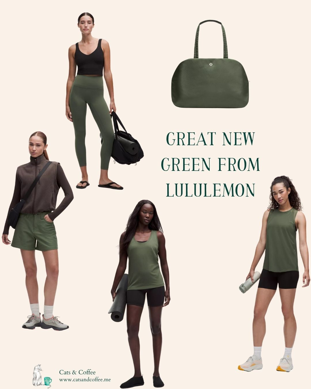 Lululemon's new green is gorgeous — it's earthy, muted, and goes with everything. I love that it comes across the whole lineup from leggings to bags. This is the kind of color that looks good on everyone and won't feel dated next season. Here are my favorite pieces in the new sage color: 

 #LTKfitnessgoals #LTKSeasonal #LTKPetite