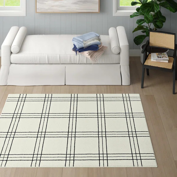 Melany Performance White Rug | Wayfair North America