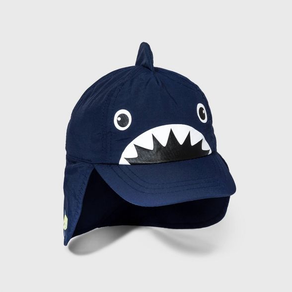 Toddler Boys' Shark Swim Hat - Cat & Jack™ Navy | Target