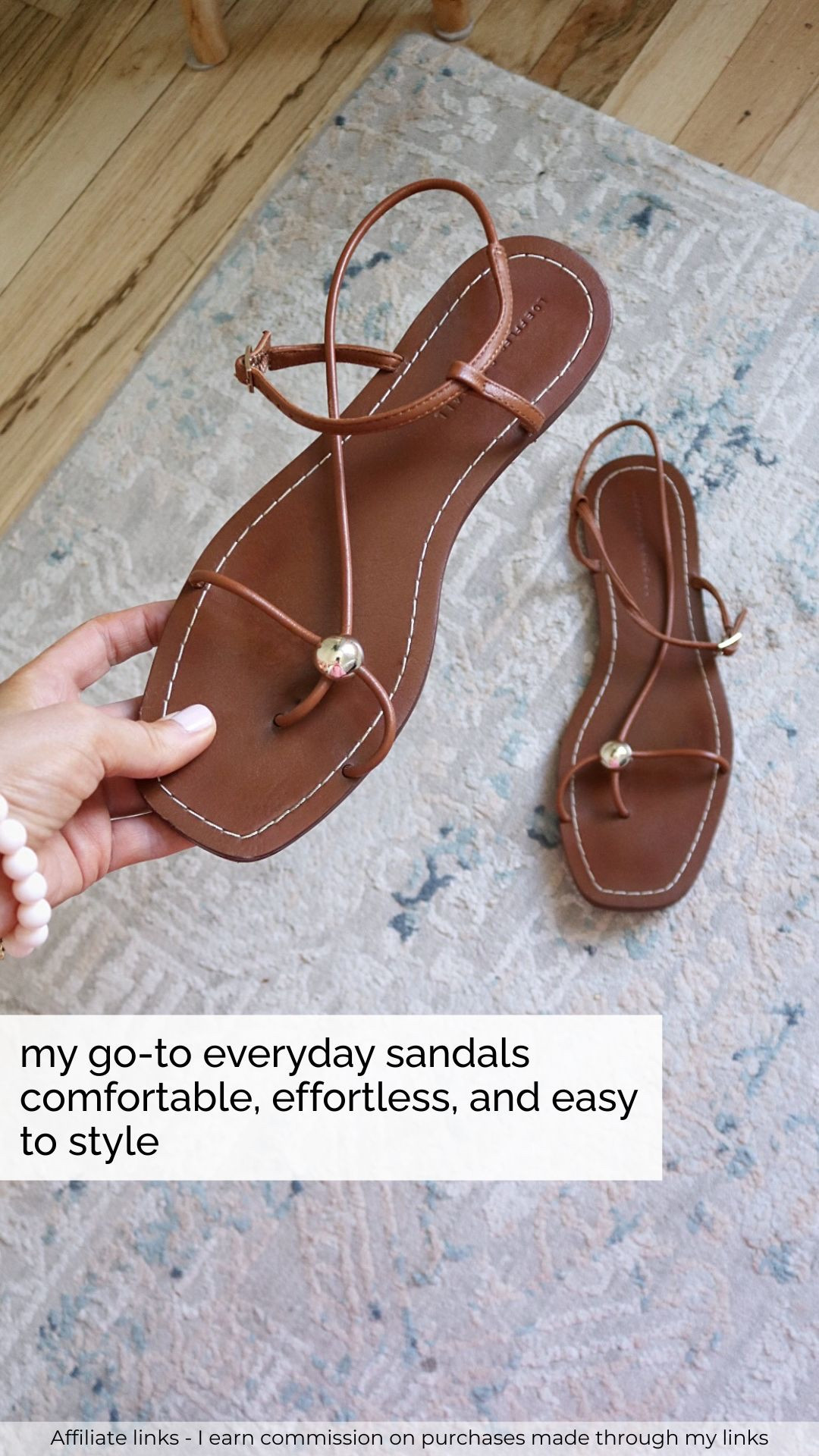 Affiliate links - I earn commission on purchases made through my links | everyday sandals 