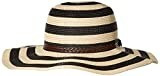 SunLily womens Sunlily Roll-n-go Hat, black and Tan Stripe sun hats, Black/Tan Stripe, One Size US | Amazon (US)