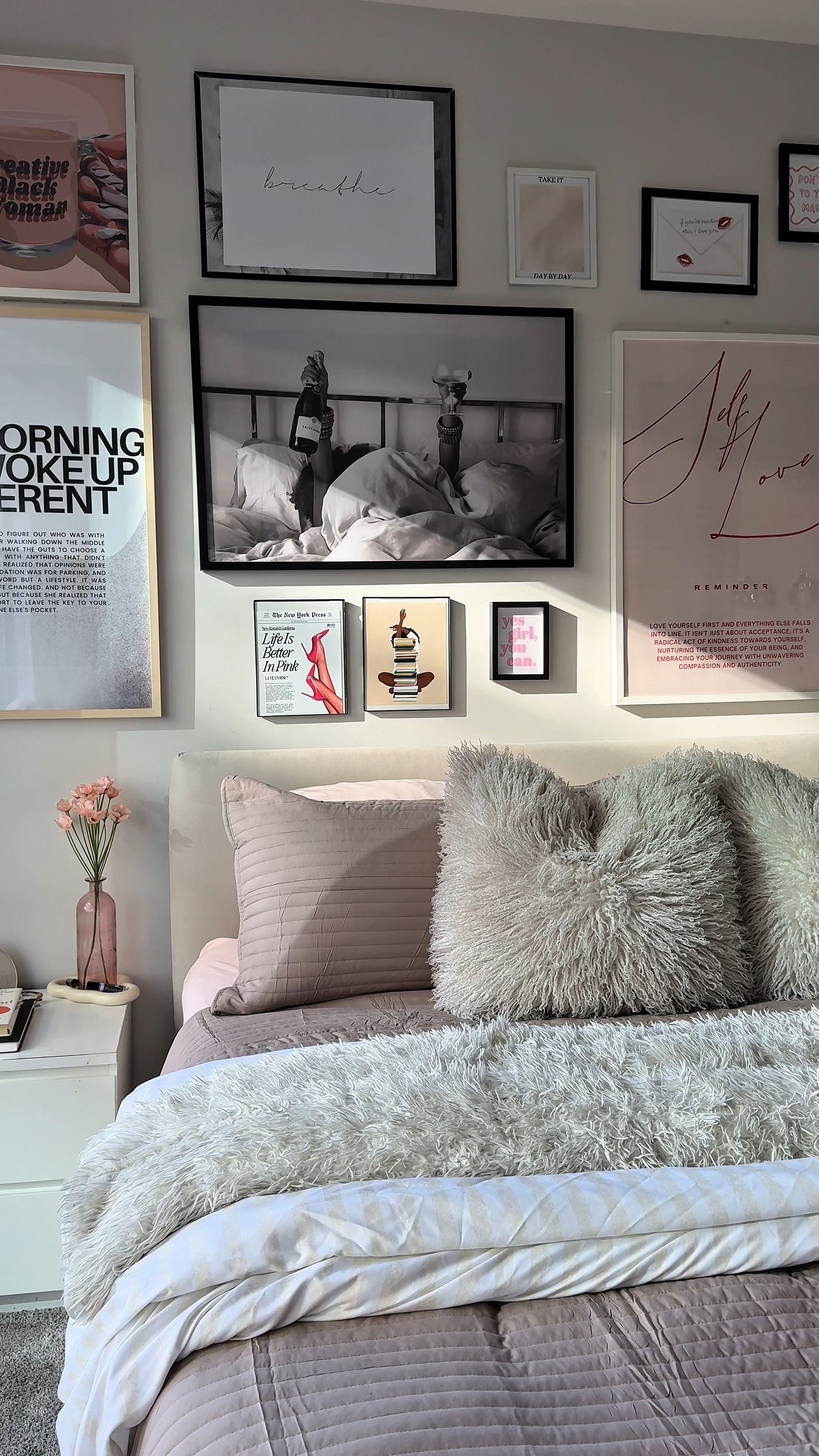 cozy new bedding ☁️  

 #LTKdayinmylife #LTKmorningroutine #LTKselfcare