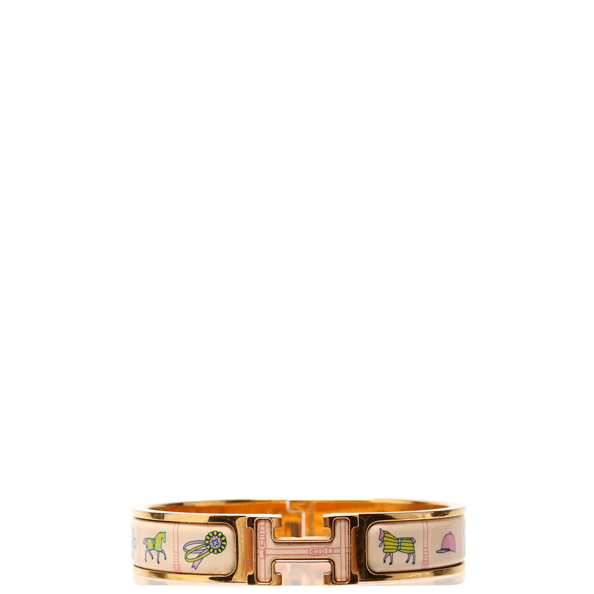 Clic Clac Narrow Printed Enamel Bracelet | Keeks Designer Handbags