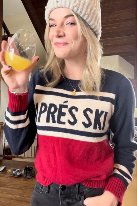 Apres ski? More life before I ski! 🥂 This winter sweater is perfect for your next ski trip to Aspen, Park City or wherever you travel! 

#LTKSeasonal #LTKunder50 #LTKsalealert