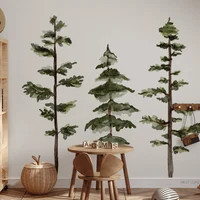 Large Trees Wall Decal, Forest Wall Decal, Large Forest Wall Decal, Kids Wall Decal, Tree Wall St... | Etsy (US)