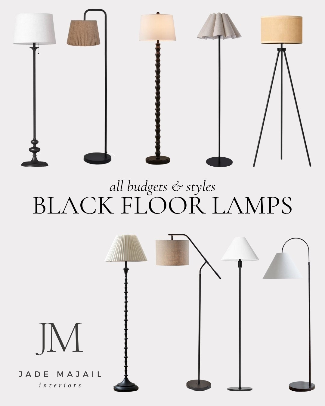 Black Floor Lamps | All budgets & styles 😍

#LTKHome #LTKFamily