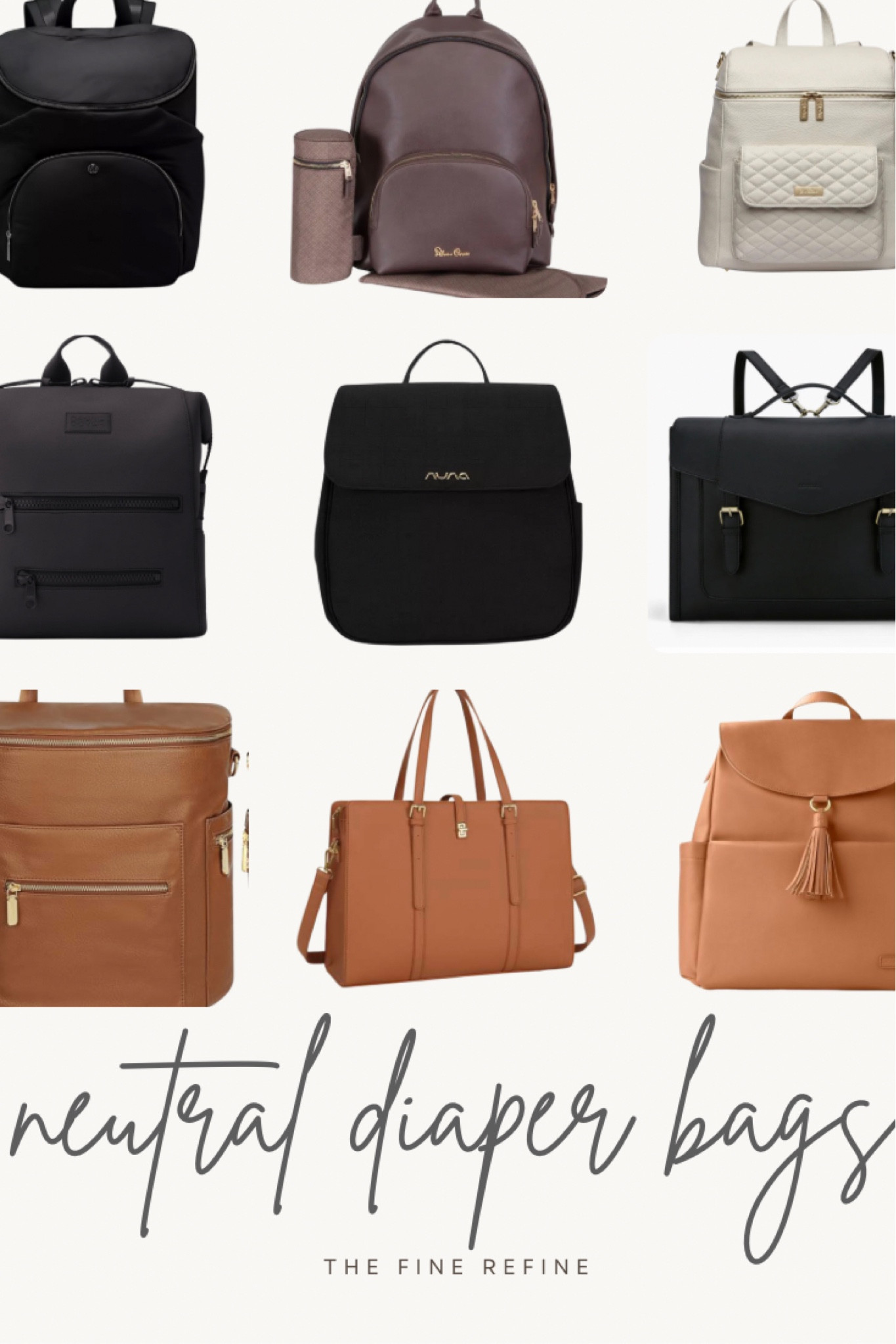Elegant, Minimal and Neutral Diaper bags for the stylish mom to be 🎀🤍

#LTKitbag #LTKstyletip #LTKGiftGuide