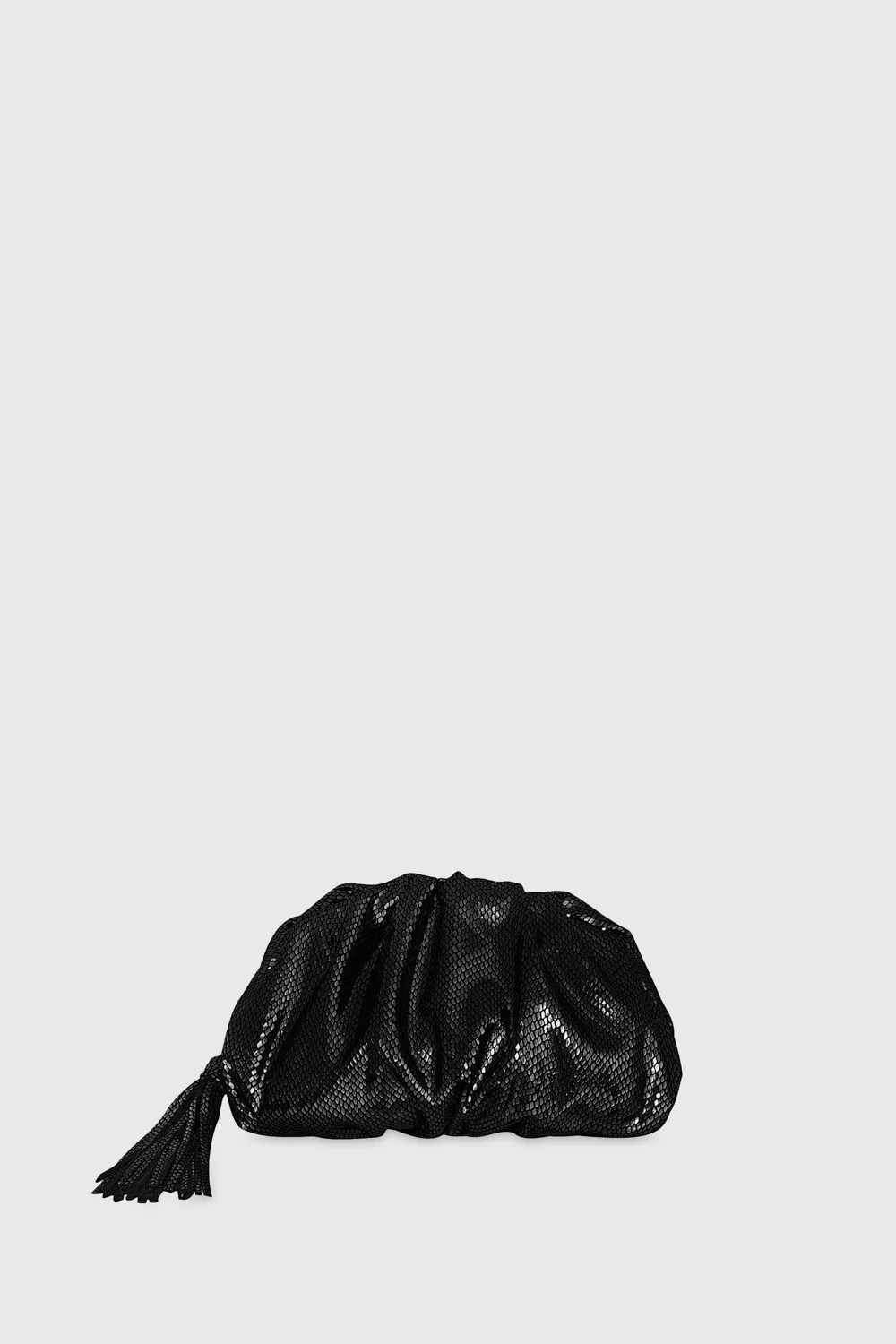 Rebecca Minkoff Small Ruched Clutch Bag In Black | Rebecca Minkoff